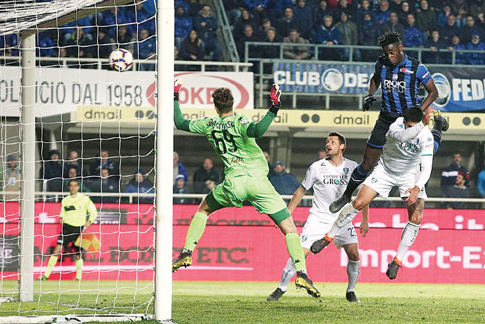  恩波利保级关键战役，主场顽强战平亚特兰大